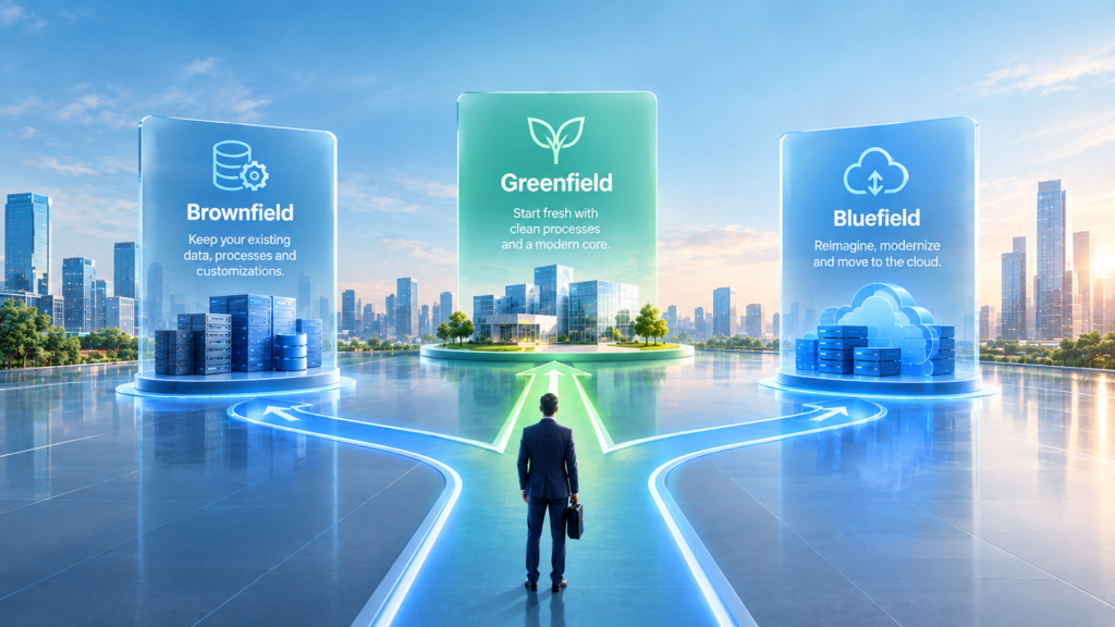 Brownfield, Greenfield or Bluefield: Choosing Your S/4HANA Conversion Path