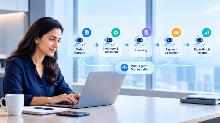 How to Design a Multi-Agent Workflow for Order-to-Cash